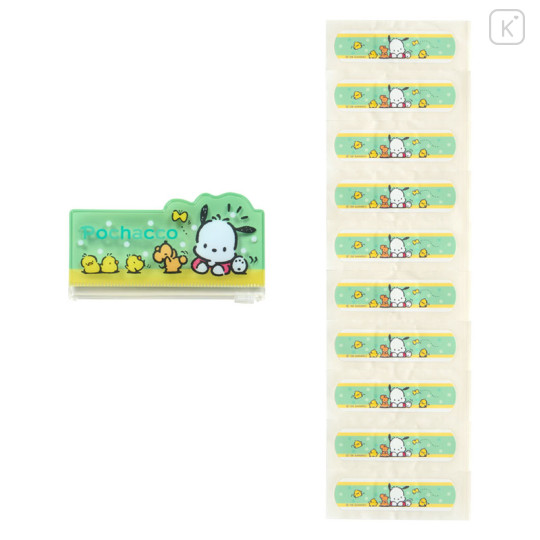 Japan Sanrio Original Adhesive Bandages with Slider Case - Pochacco - 2