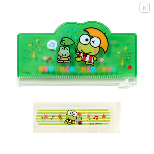 Japan Sanrio Original Adhesive Bandages with Slider Case - Keroppi - 3
