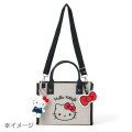 Japan Sanrio Original Square 2way Bag with Charm - Hello Kitty - 6