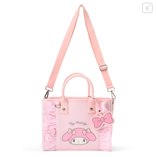 Japan Sanrio Original Square 2way Bag with Charm - My Melody - 1