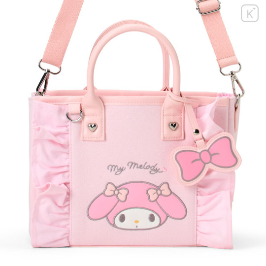 Japan Sanrio Original Square 2way Bag with Charm - My Melody - 2