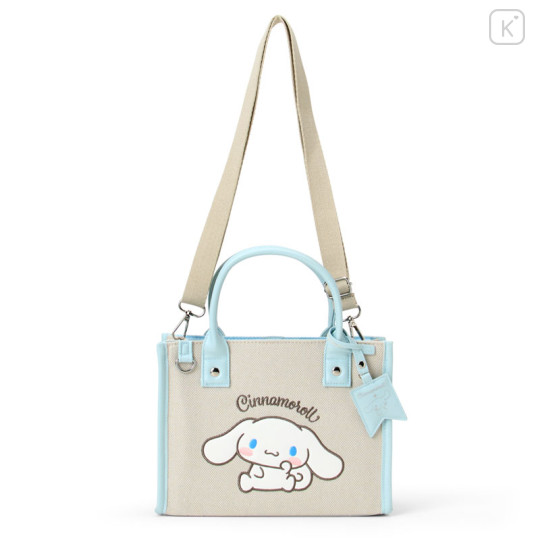 Japan Sanrio Original Square 2way Bag with Charm - Cinnamoroll - 1