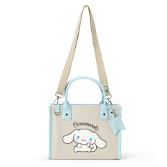 Japan Sanrio Original Square 2way Bag with Charm - Cinnamoroll