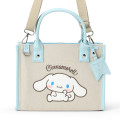 Japan Sanrio Original Square 2way Bag with Charm - Cinnamoroll - 2