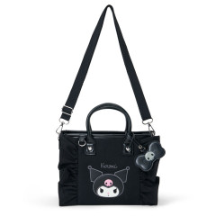 Japan Sanrio Original Square 2way Bag with Charm - Kuromi