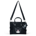 Japan Sanrio Original Square 2way Bag with Charm - Kuromi - 1