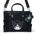 Japan Sanrio Original Square 2way Bag with Charm - Kuromi - 2