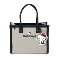 Japan Sanrio Original Charm Square Tote Bag - Hello Kitty - 1