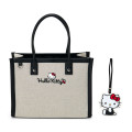 Japan Sanrio Original Charm Square Tote Bag - Hello Kitty - 2