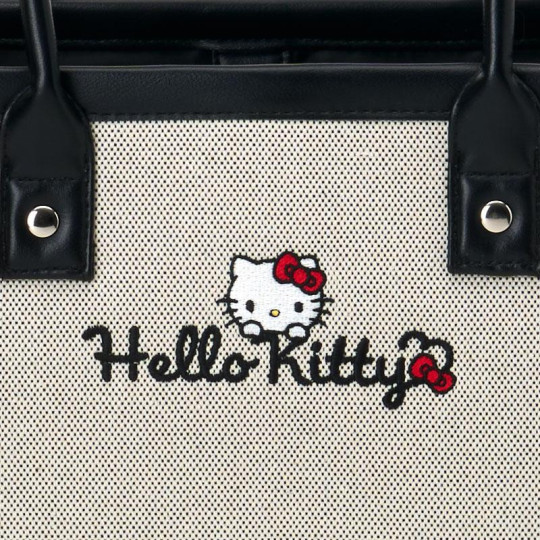 Japan Sanrio Original Charm Square Tote Bag - Hello Kitty - 5