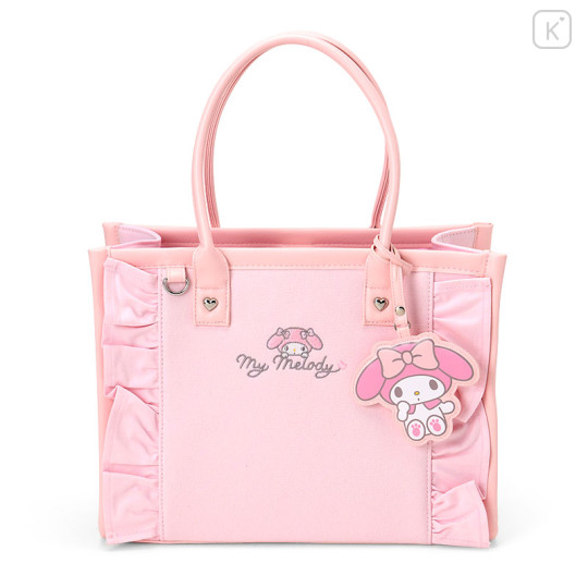 Japan Sanrio Original Charm Square Tote Bag - My Melody - 1
