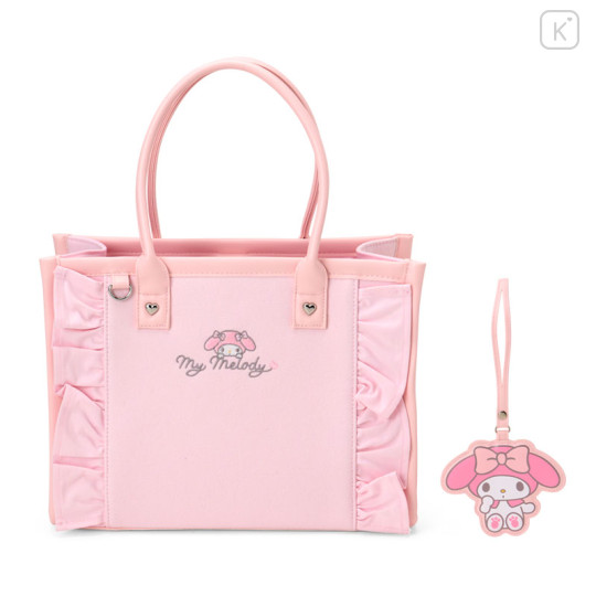 Japan Sanrio Original Charm Square Tote Bag - My Melody - 2