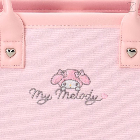 Japan Sanrio Original Charm Square Tote Bag - My Melody - 5
