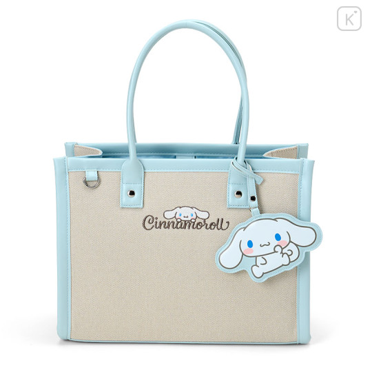 Japan Sanrio Original Charm Square Tote Bag - Cinnamoroll - 1