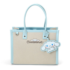 Japan Sanrio Original Charm Square Tote Bag - Cinnamoroll