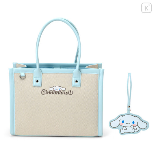 Japan Sanrio Original Charm Square Tote Bag - Cinnamoroll - 2