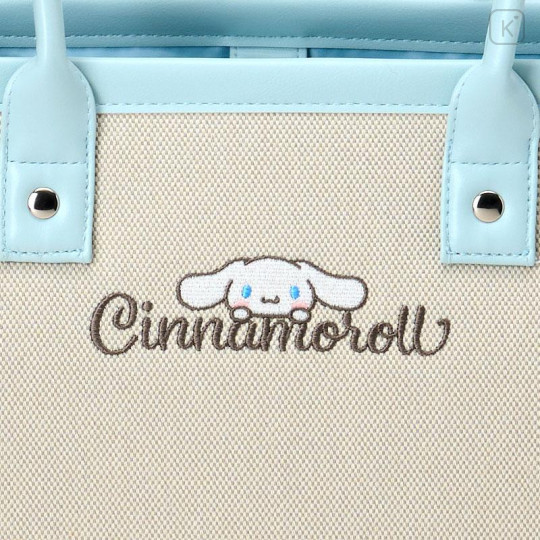 Japan Sanrio Original Charm Square Tote Bag - Cinnamoroll - 5