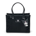 Japan Sanrio Original Charm Square Tote Bag - Kuromi - 1