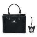 Japan Sanrio Original Charm Square Tote Bag - Kuromi - 2