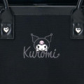 Japan Sanrio Original Charm Square Tote Bag - Kuromi - 5