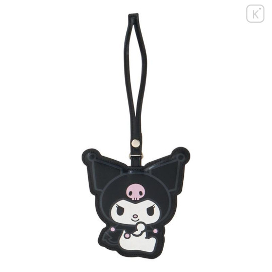 Japan Sanrio Original Charm Square Tote Bag - Kuromi - 6