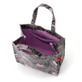 Japan Sanrio Rootote Square Laminated Tote Bag - Hello Kitty : All-over - 3