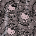 Japan Sanrio Rootote Square Laminated Tote Bag - Hello Kitty : All-over - 4