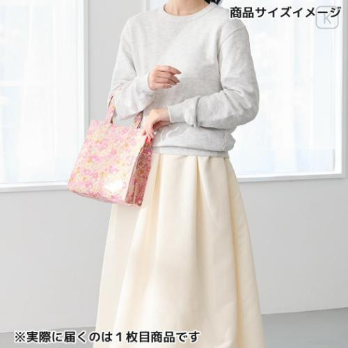 Japan Sanrio Rootote Square Laminated Tote Bag - My Melody : All-over - 6