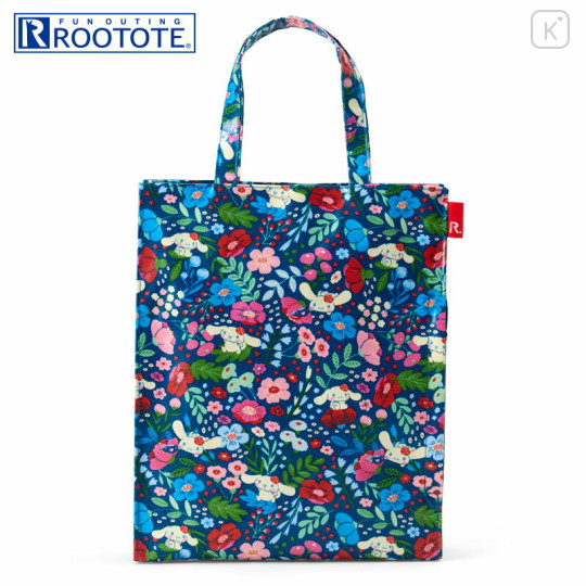 Japan Sanrio Rootote A4 Laminated Tote Bag - Cinnamoroll : All-over - 1
