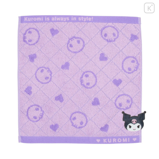 Japan Sanrio Original Hand Towel - Kuromi - 1