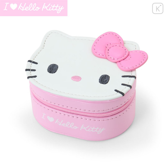 Japan Sanrio Original Accessory Case - I Love Hello Kitty : Pink - 1