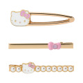 Japan Sanrio Original Hair Clip Set - Hello Kitty : I Love Hello Kitty Pink - 2