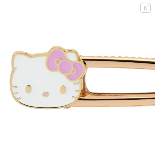 Japan Sanrio Original Hair Clip Set - Hello Kitty : I Love Hello Kitty Pink - 3