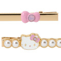 Japan Sanrio Original Hair Clip Set - Hello Kitty : I Love Hello Kitty Pink - 4
