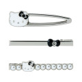 Japan Sanrio Original Hair Clip Set - Hello Kitty : I Love Hello Kitty Black - 2