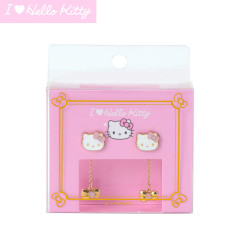 Japan Sanrio Original Earrings Set - Hello Kitty : I Love Hello Kitty Pink