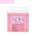 Japan Sanrio Original Earrings Set - Hello Kitty : I Love Hello Kitty Pink - 1