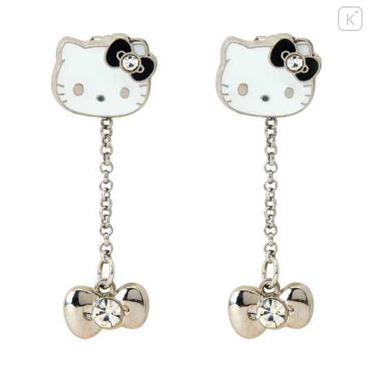 Japan Sanrio Original Earrings Set - Hello Kitty : I Love Hello Kitty Black - 2