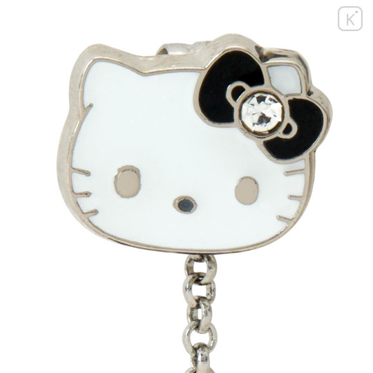 Japan Sanrio Original Earrings Set - Hello Kitty : I Love Hello Kitty Black - 3