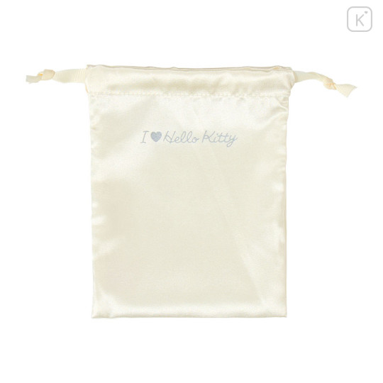 Japan Sanrio Original Pearl Bead Bag - Hello Kitty : I Love Hello Kitty - 3