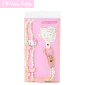 Japan Sanrio Original Shoulder Strap - Hello Kitty : I Love Hello Kitty Pink - 1