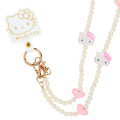 Japan Sanrio Original Shoulder Strap - Hello Kitty : I Love Hello Kitty Pink - 3
