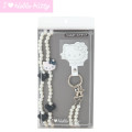 Japan Sanrio Original Shoulder Strap - Hello Kitty : I Love Hello Kitty Black - 1