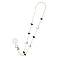 Japan Sanrio Original Shoulder Strap - Hello Kitty : I Love Hello Kitty Black - 2
