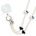 Japan Sanrio Original Shoulder Strap - Hello Kitty : I Love Hello Kitty Black - 3