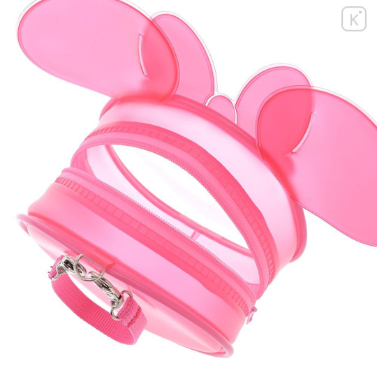 Japan Disney Store 2-Way Style Clear Window Display Pouch & Crossbody Bag - Minnie : Heart-Pounding Pink - 3