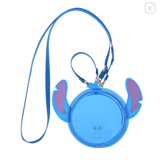 Japan Disney Store 2-Way Style Clear Window Display Pouch & Crossbody Bag - Stitch : Heart-Pounding - 1