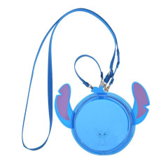 Japan Disney Store 2-Way Style Clear Window Display Pouch & Crossbody Bag - Stitch : Heart-Pounding