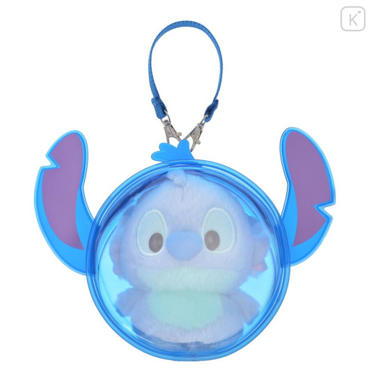 Japan Disney Store 2-Way Style Clear Window Display Pouch & Crossbody Bag - Stitch : Heart-Pounding - 4