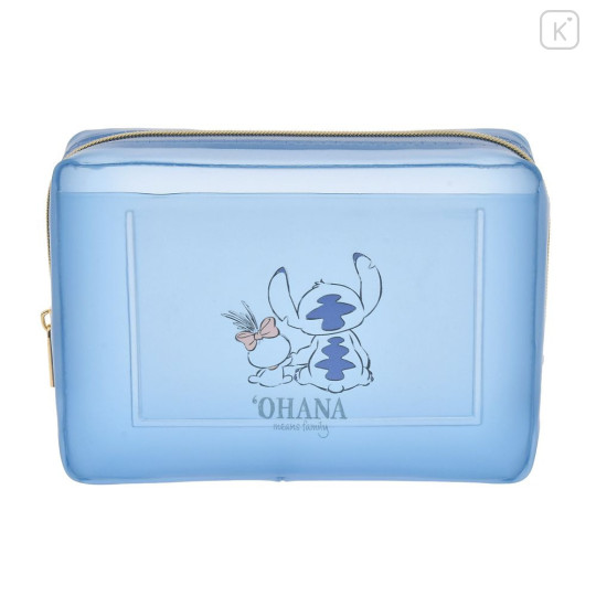 Japan Disney Store Pump & Spray Bottle & Case & Pouch Set - Stitch : Blue - 2